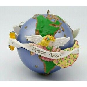 Peace In The World Angel Ornament Colorful Resin AGC Inc. 2004 Amani Pace Vrede
